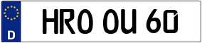 Trailer License Plate